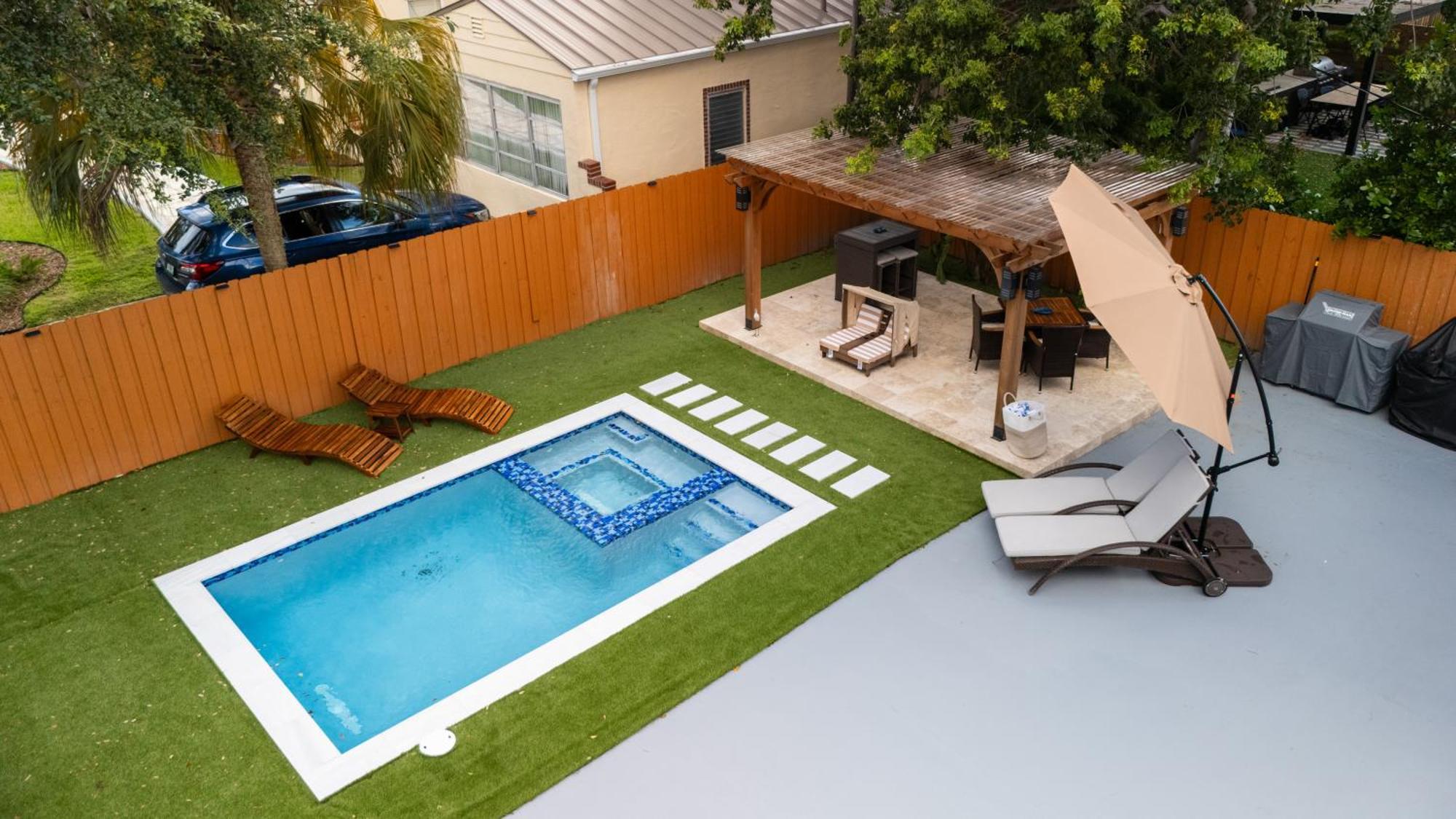 Villa Luxury Retreat 3B ,2Ba Pool , Coral Gables Center Miami Exterior foto
